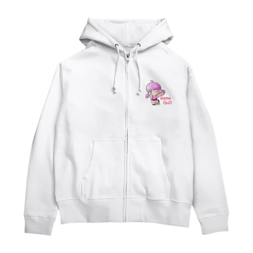 ゲームオン！モモちゃん Zip Hoodie