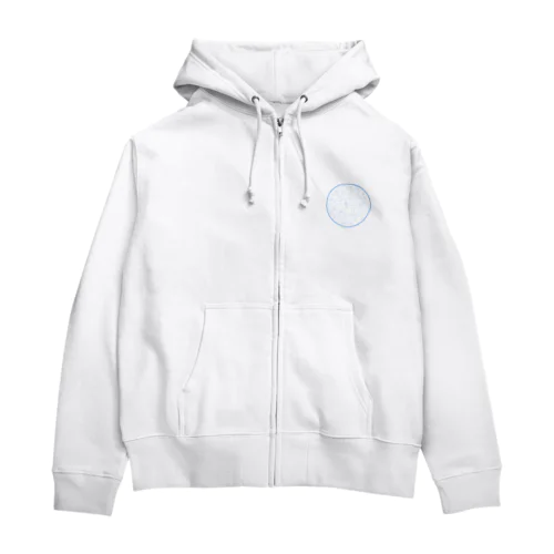 ゆるアメーバちゃん(ぶるー) Zip Hoodie