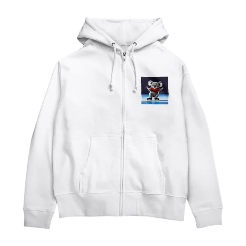 アイススケートコアラ Zip Hoodie