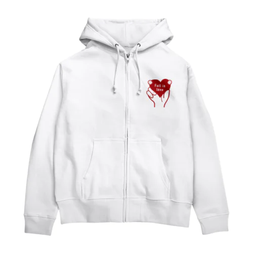 Fall in love Zip Hoodie