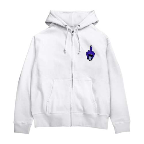 挑発（青） Zip Hoodie