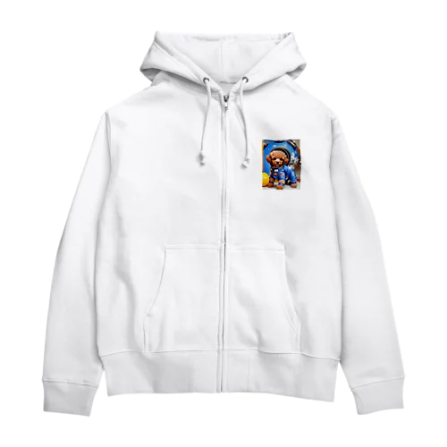 宙飛行士のような姿で登場!! Zip Hoodie