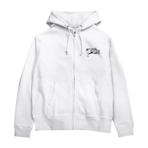 いとこの猫・餃子 Zip Hoodie