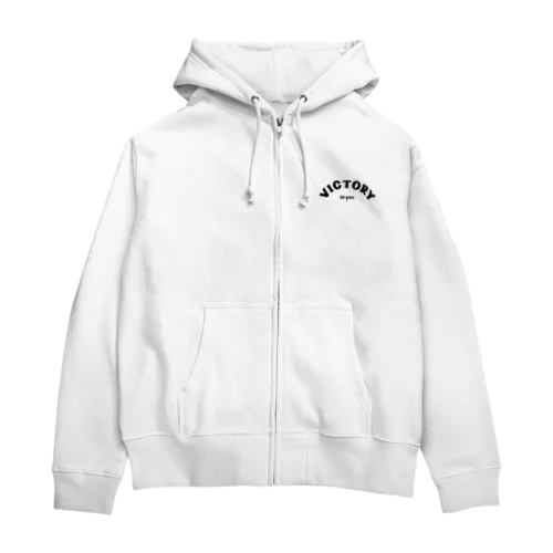 VICTORY to you Zip Hoodie