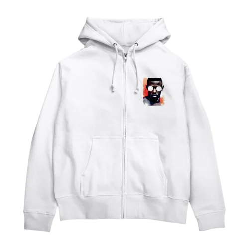 Hollow Zip Hoodie