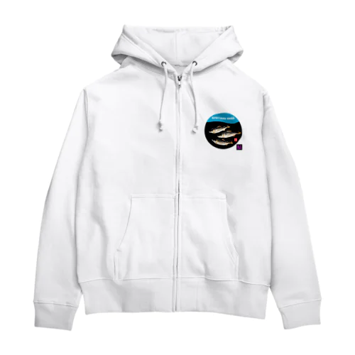 鮎！（アユ）あらゆる生命たちへ感謝をささげます。 Zip Hoodie