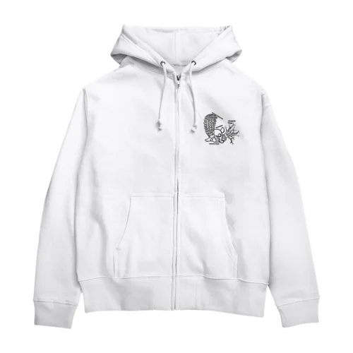 メンダコとカイロウドウケツとマツカサキンコ Zip Hoodie