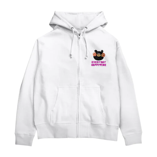 ハッピーくまるん Zip Hoodie