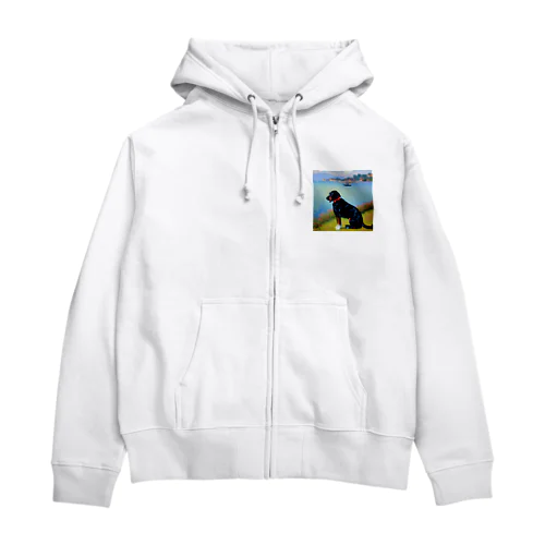 モネの犬 Zip Hoodie