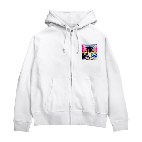 かわいい子猫 Zip Hoodie