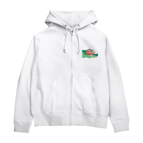 清水寺！ Zip Hoodie