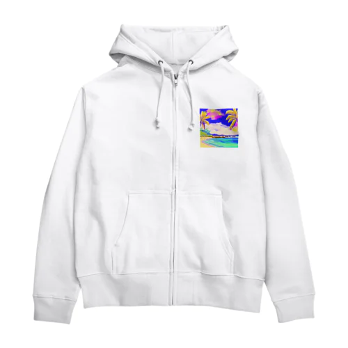 南国グラフィック Zip Hoodie