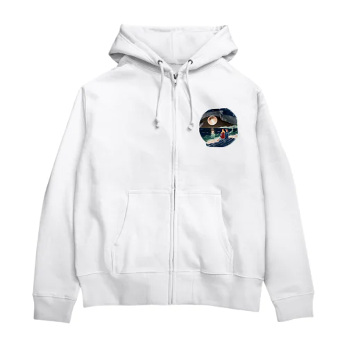 夜の海 Zip Hoodie