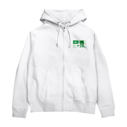 ハザードサイン Zip Hoodie