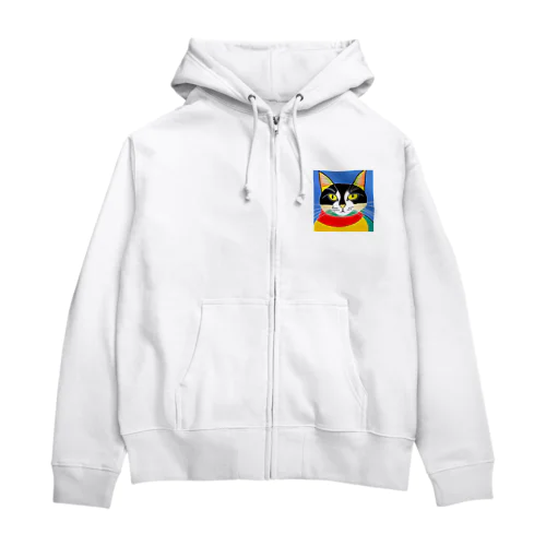 カラフルだニャン‼️ Zip Hoodie