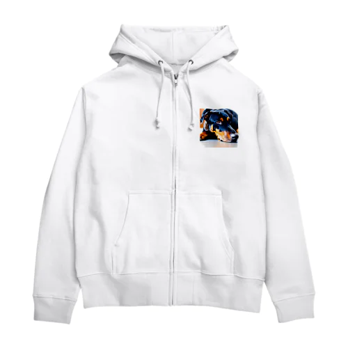 タレミミドーベルマン Zip Hoodie