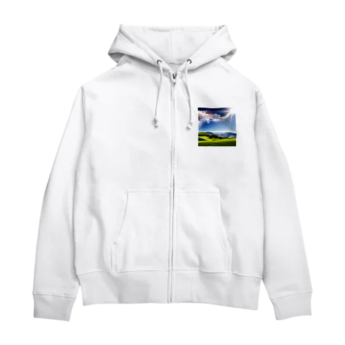 風景　幻想的 Zip Hoodie