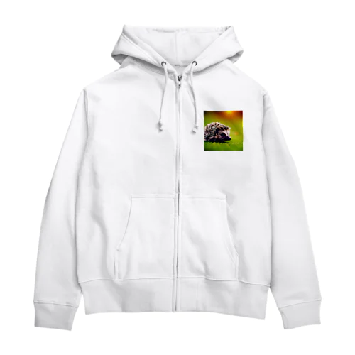 いい感じのハリネズミ Zip Hoodie