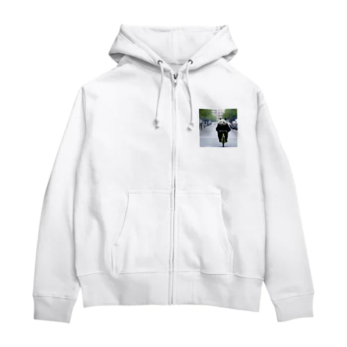 爆走パンダ Zip Hoodie