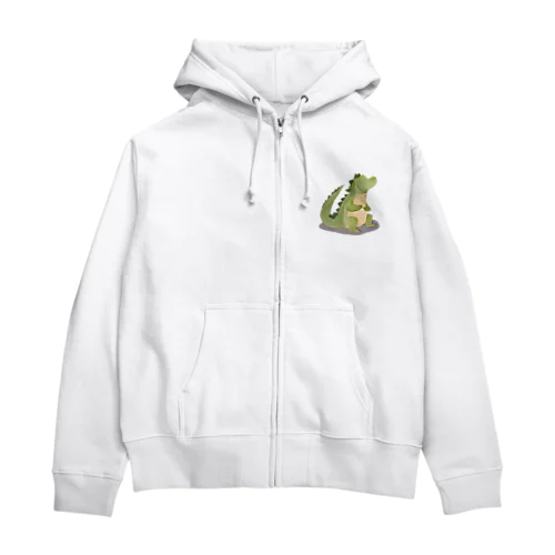 とある日のアリゲーター Zip Hoodie