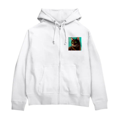 ハバナブラウン Zip Hoodie