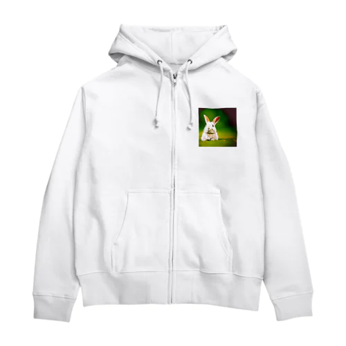 100万人が可愛いというウサギのグッズ Zip Hoodie