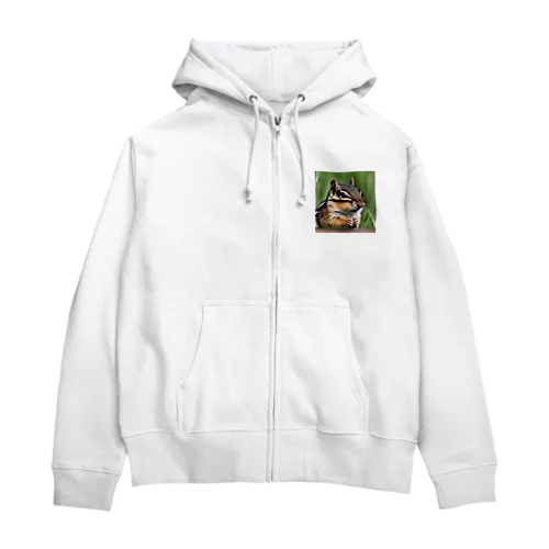 シマリスのグッズ Zip Hoodie