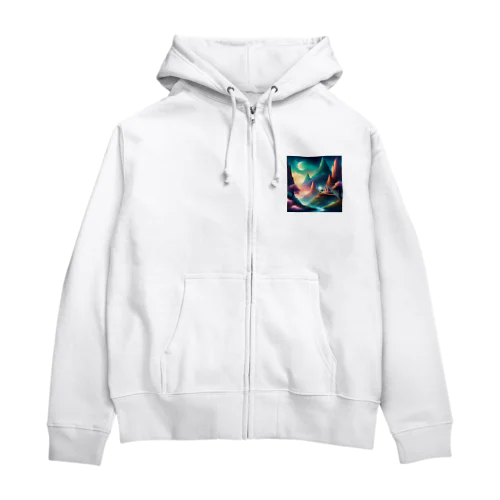 幻想的な風景 Zip Hoodie