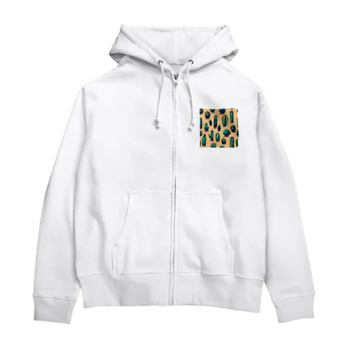 サボテンカーニバル Zip Hoodie