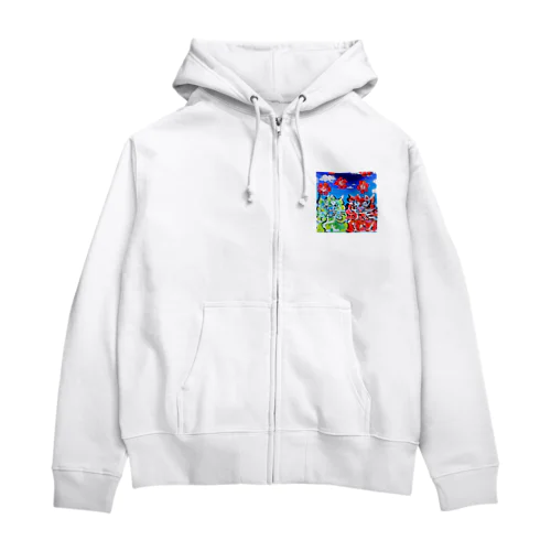 スマイルシーサー Zip Hoodie