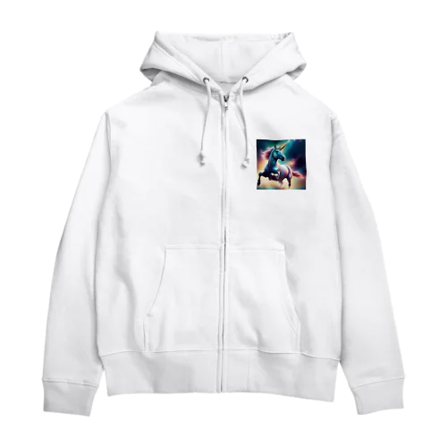 天翔けるユニコーン Zip Hoodie