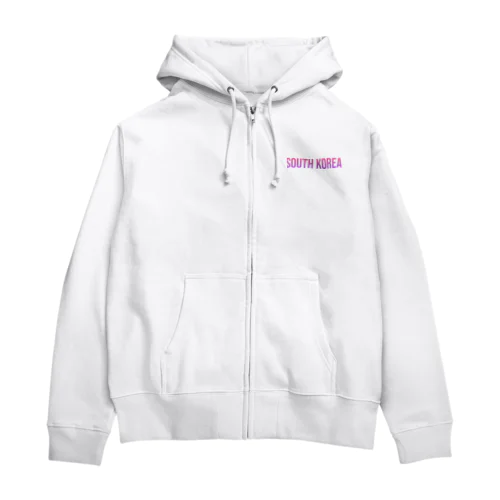 大韓民国 ロゴピンク Zip Hoodie