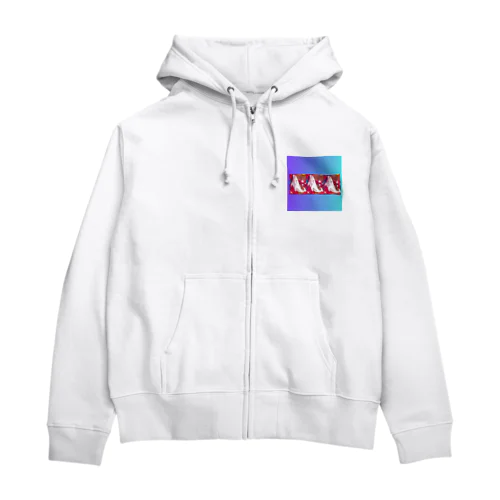 ホエールウエルカム Zip Hoodie