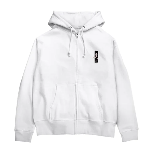 モダンでシンプルなランナーのシルエット Zip Hoodie