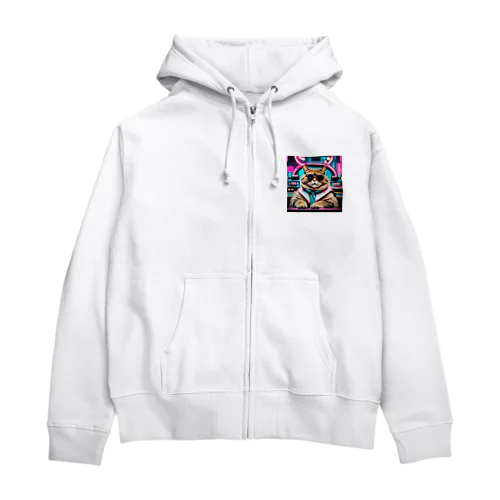 近未来猫 Zip Hoodie