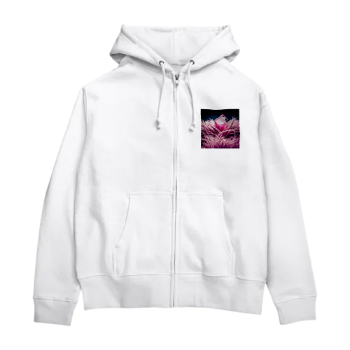 ピンクサファイア Zip Hoodie