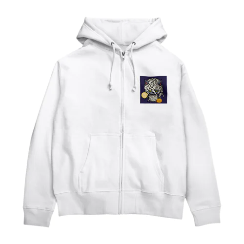 ミイラ猫ちゃん Zip Hoodie