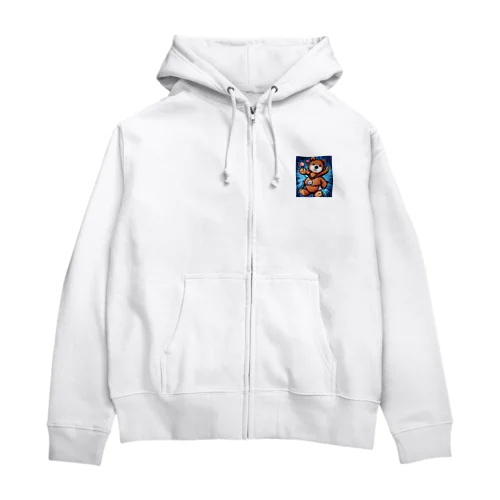 ヒップホップなクマさん Zip Hoodie