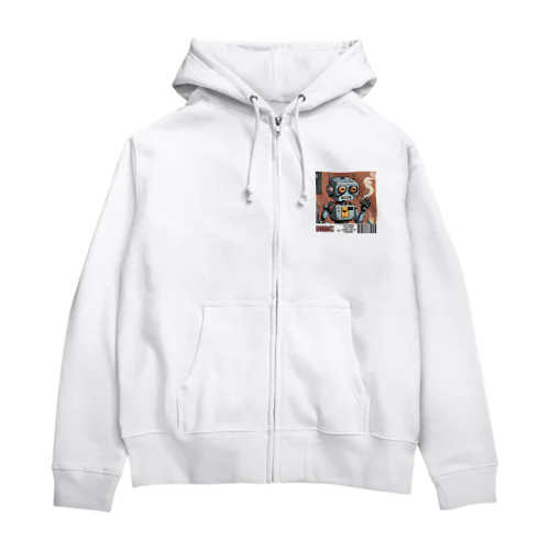 一服ロボくん Zip Hoodie