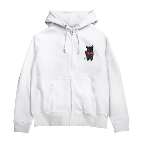 インテリにゃにゃ Zip Hoodie