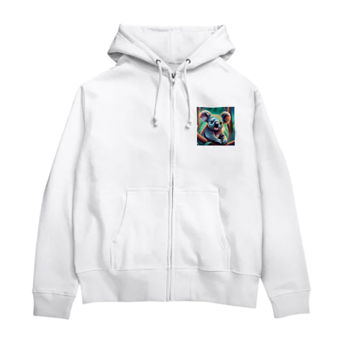 コアラのイラストグッズ Zip Hoodie