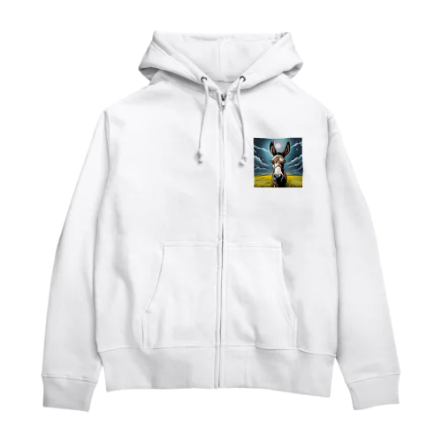 馬くんグッズ Zip Hoodie