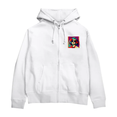 ロサンゼルスの女 Zip Hoodie