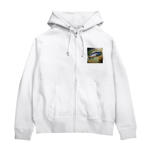 荒磯の王者　ヒラスズキ Zip Hoodie