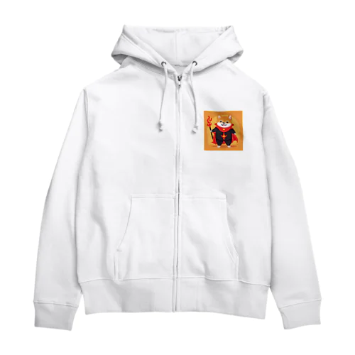 オヤツを強請るシバ犬 Zip Hoodie