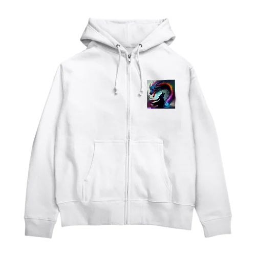 ドラゴンと魔法使い Zip Hoodie