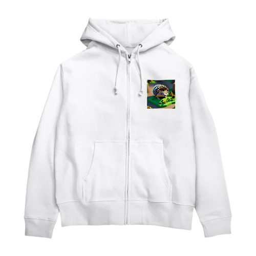 マイクラ的なハリネズミ Zip Hoodie