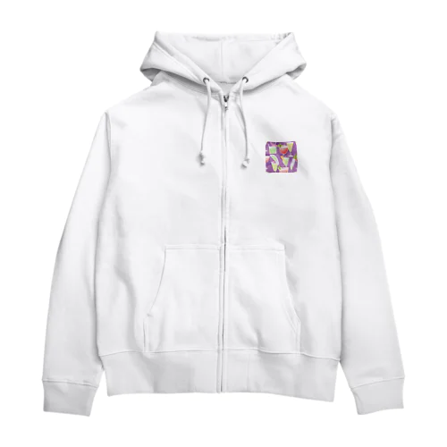 カクテルグラス Zip Hoodie