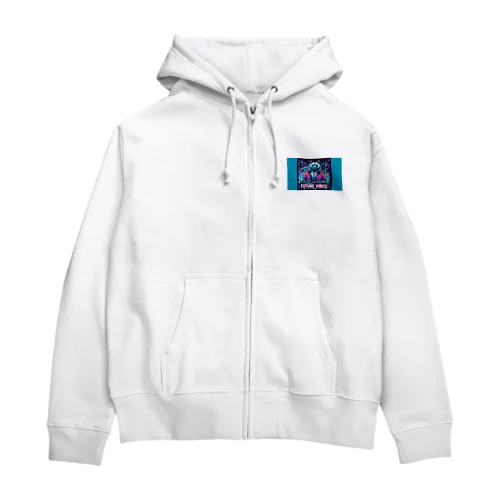 ネオンフューチャーくま Zip Hoodie