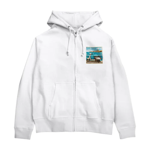 原動付き自転車 Zip Hoodie